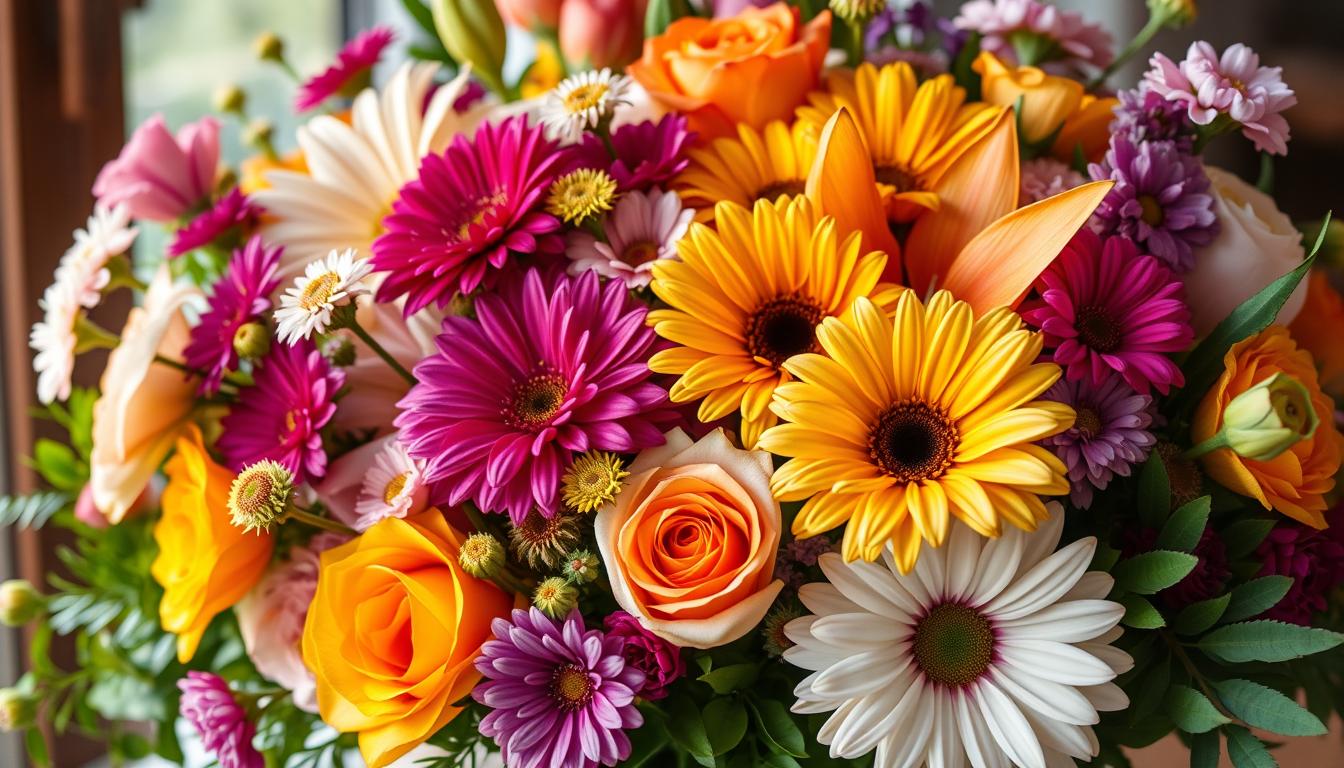 ช่อดอกไม้สดใหม่ จัดโดยทีมฟลอริสต์ร้าน Cmosa Flower