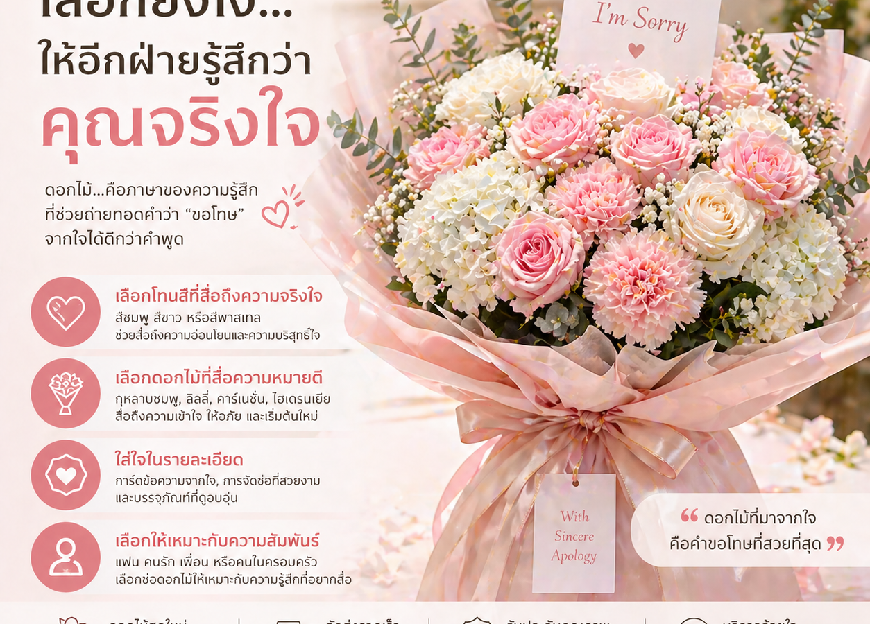 ดอกไม้สำหรับขอโทษ