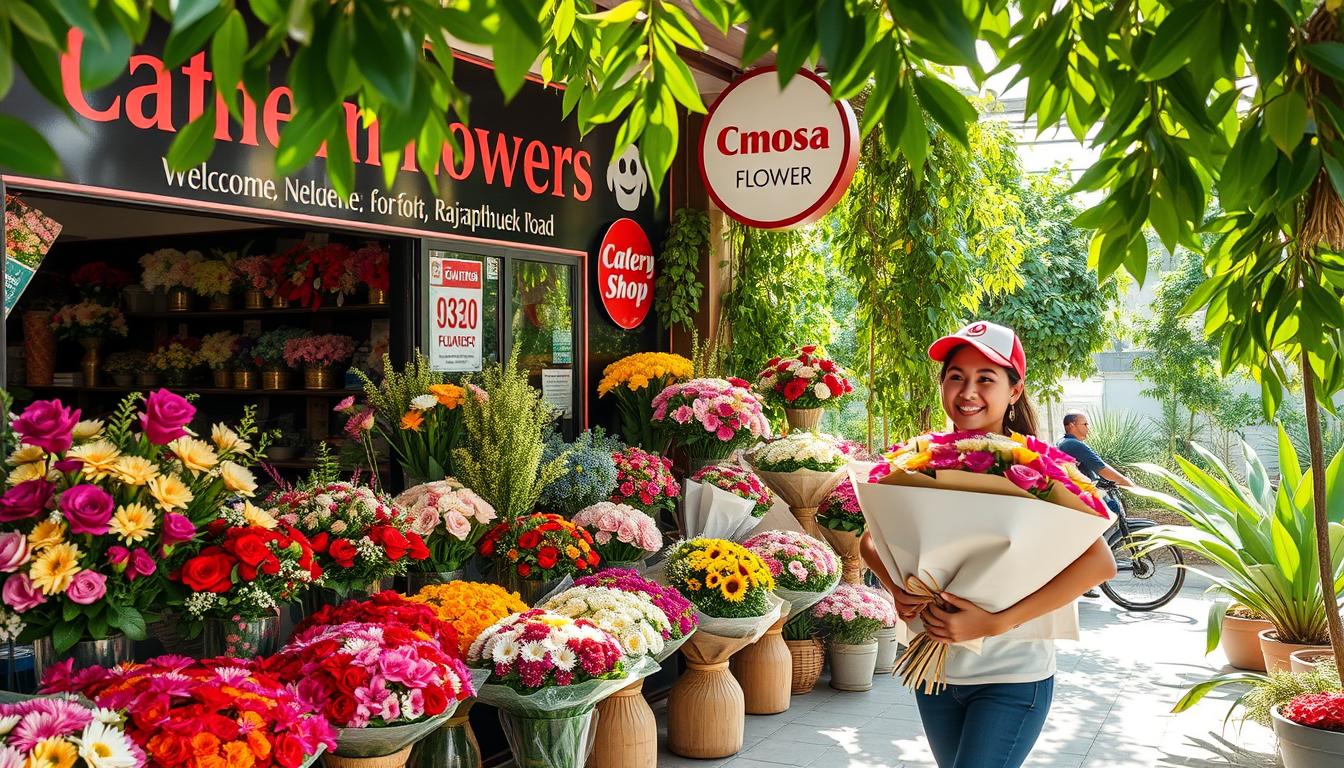 บริการจัดส่งดอกไม้สดของ Cmosa Flower ไปยังบ้านและคอนโดย่านราชพฤกษ์ ตลิ่งชัน บางกรวย