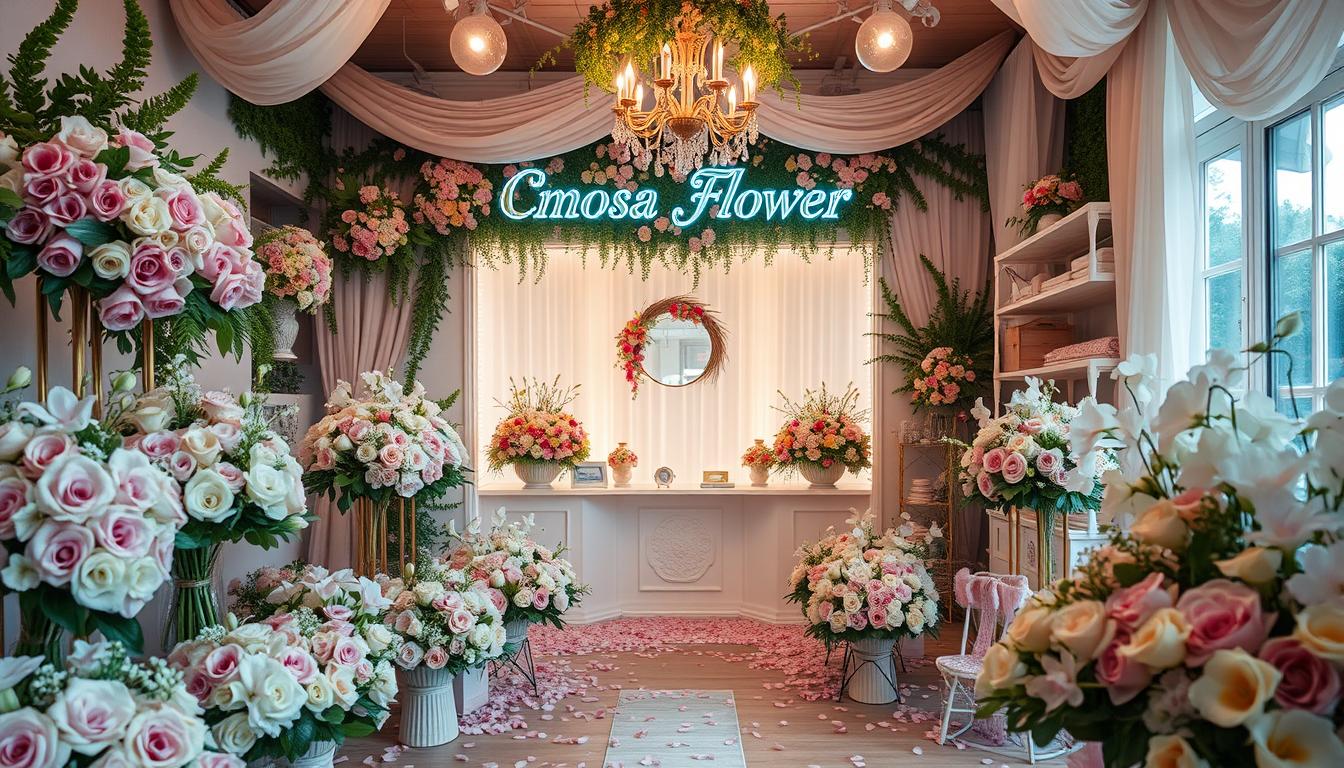 ร้านดอกไม้จัดช่อดอกไม้สำหรับงานแต่งงานโดยทีมงานมืออาชีพ