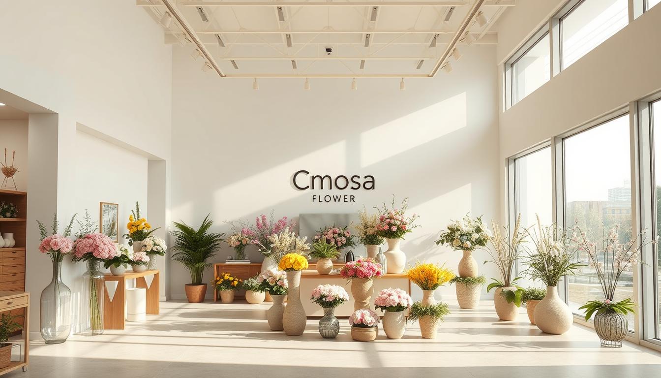 บรรยากาศร้าน Cmosa Flower พร้อมจัดช่อดอกไม้เกษียณสดใหม่ทุกวัน